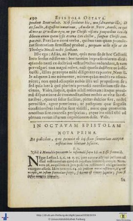 In octavam epistolam nota.