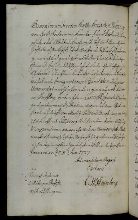 Absage des Karussells (Reiterspiel) während der Inauguration.