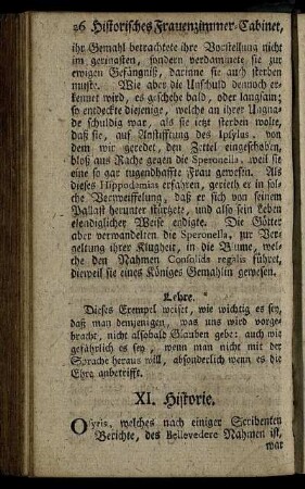 XI. Historie. - XX. Historie.