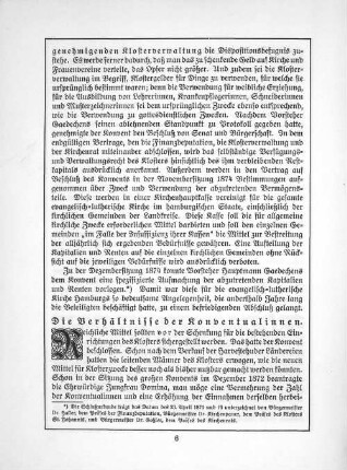 Die Verhältnisse der Konventualinnen.