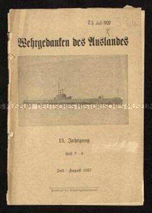 Militärische Fachzeitschrift. 13. Jahrgang 1937