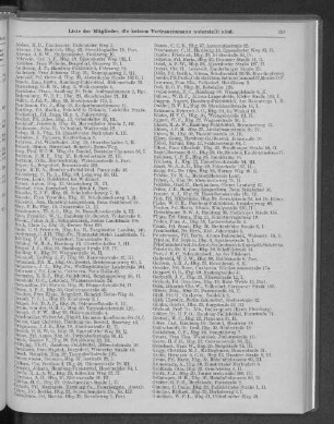 Liste der Mitglieder, die keinem Vertrauensmann unterstellt sind.