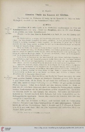 18. Kapitel: Einzelne Theile des Inneren der Kirchen