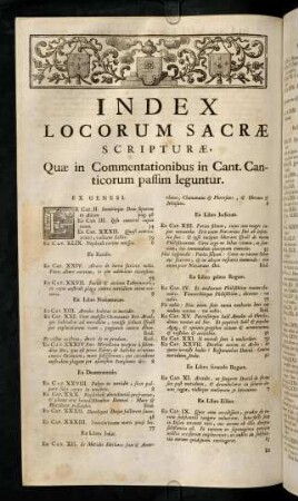 Index Locorum Sacrae Scripturae