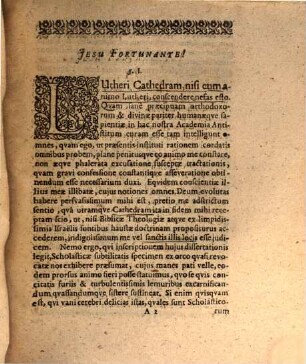 Qvaestionem theologicam, utrum Christus fuerit in lumbis Adami peccantis?