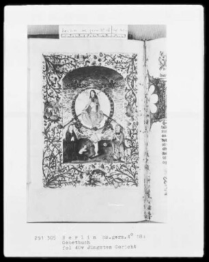 Gebetbuch — Jüngstes Gericht, Folio 40verso