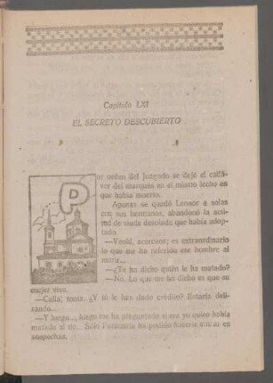 Capítulo LXI - El secreto descubierto