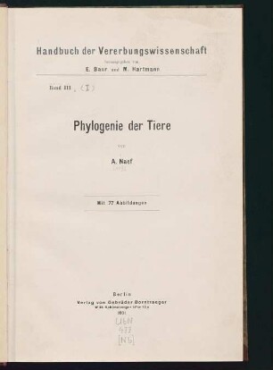 Phylogenie der Tiere
