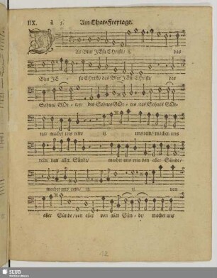 IIX. Am Char-Freytage: Das Blut JEsu Christ