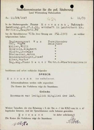 Moosmann, Franz