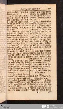 Von Creutz und Anfechtungen, wie auch Trost.