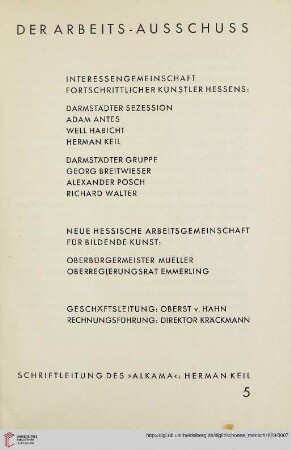 Der Arbeits-Ausschuss