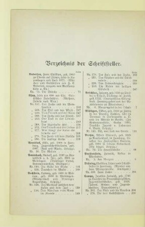 Verzeichnis der Schriftsteller