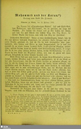 Mohammed und der Koran