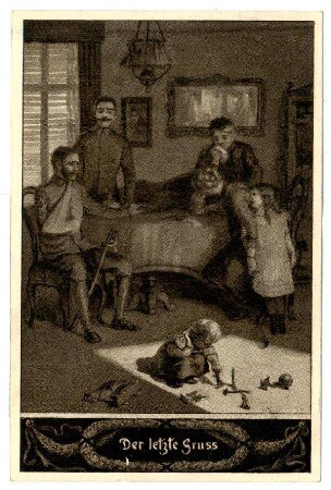 Völkerkrieg 1914 Nr. 52: Der letzte Gruss (Mayer) (verboten)