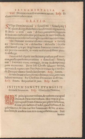 Initium Sancti Evangelii secundum Ioannem.