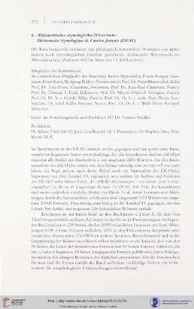 6. Altfranzösisches etymologisches Wörterbuch/DEAF