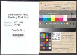 Entnazifizierung Otto Graefe , geb. 25.06.1892 (Spediteur)