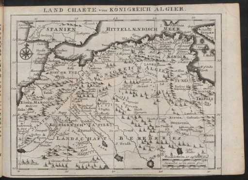 Land Charte vom Königreich Algier