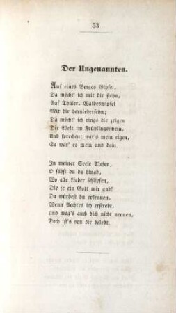 Der Ungenannten.