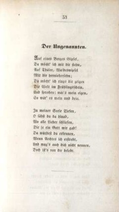 Der Ungenannten.