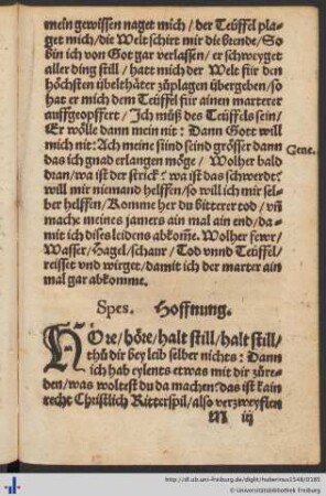 Spes. Hoffnung.