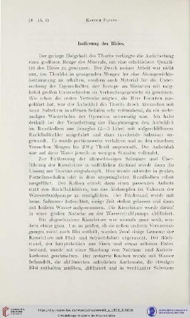 Isolierung des Bleies