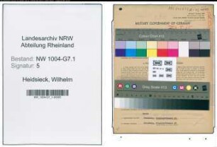 Entnazifizierung Wilhelm Heidsieck , geb. 29.08.1883 (Kaufmann)