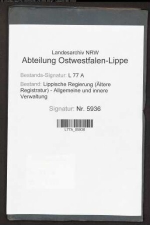 Anstellung der Ärzte Dr. med. Eschenburg und Dr. Capellen zu Schötmar