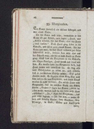 33. Aberglauben.