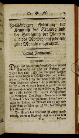Monat Januarius.