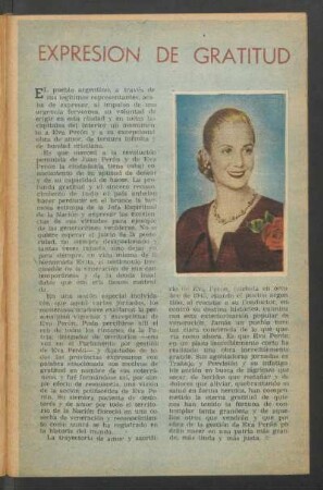 Expresión de gratitud