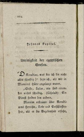 Zehntes Kapitel. - Leztes Kapitel.