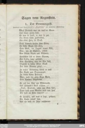 Sagen vom Regenstein.