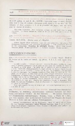 Ornamentstiche (Nr. 579 - 588)