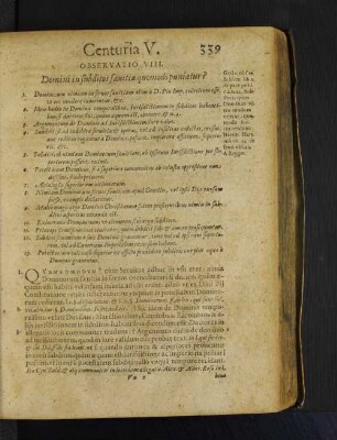 Observatio VIII. Domini in subditos quomodo puniatur?