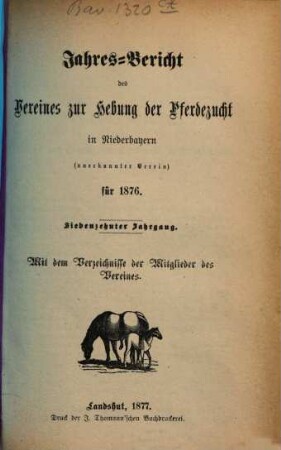 Jahresbericht für das Jahr .... 17. 1876 (1877)