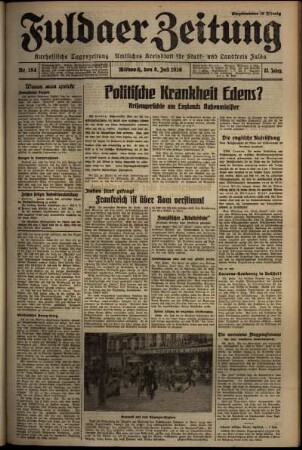 Ausgabe vom Mittwoch, den 08. Juli 1936.