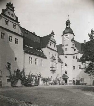 Wermsdorf, Altes Jagdschloss, Hofansicht