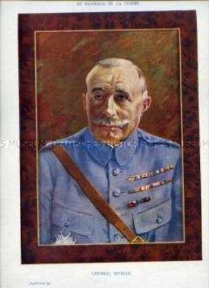 Uniformdarstellung, Porträt, Robert Georges Nivelle in Generalsuniform, Frankreich, 1916/1923