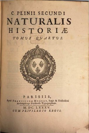 Caii Plinii Secundi Naturalis Historiae Libri XXXVII. 4, [Libri 20 - 32]