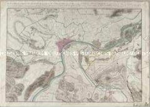 Plan Topographique des environs de Basle et du cours du Rhin