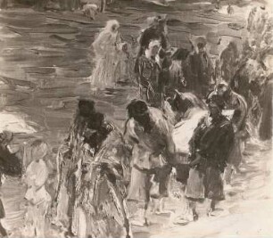 Begräbnis in Rußland. Öl auf leinwand; 47 x 53 cm. 1920.
