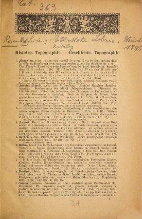 Bibliothek Lobris : Katalog der reichhaltigen Bibliothek des gräflichen Schlosses Lobris bei Jauer i/Schlesien und anderer Sammlungen : Versteigerung in München am 22. April und folgende Tage durch Ludwig Rosenthal's Antiquariat : Münchner Bücher-Auktion 22. April 1895