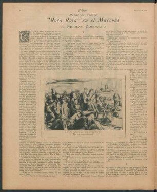 "Rosa Roja", en el Marconi : Desde la platea