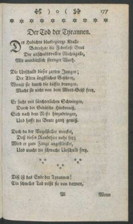Der Tod des Tyrannen
