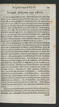 Exempla Religionis erga Deum.