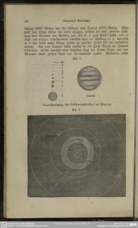 Fig. 7. Veranschaulichung des Größenverhältnisses der Planeten