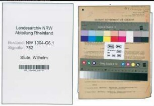 Entnazifizierung Wilhelm Stute , geb. 20.01.1900 (Elektromeister)