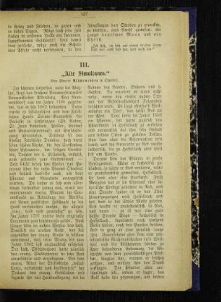 "Alte Simultanea"
